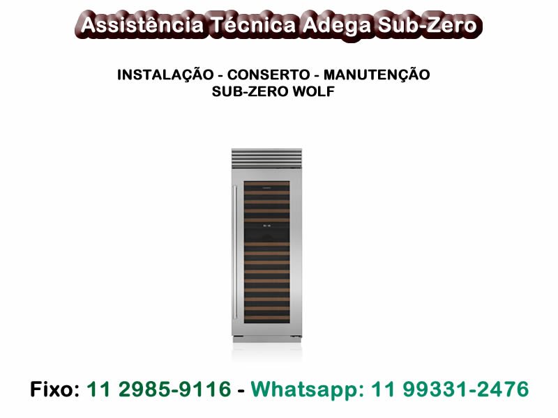 Assistência Técnica Adega Sub-Zero